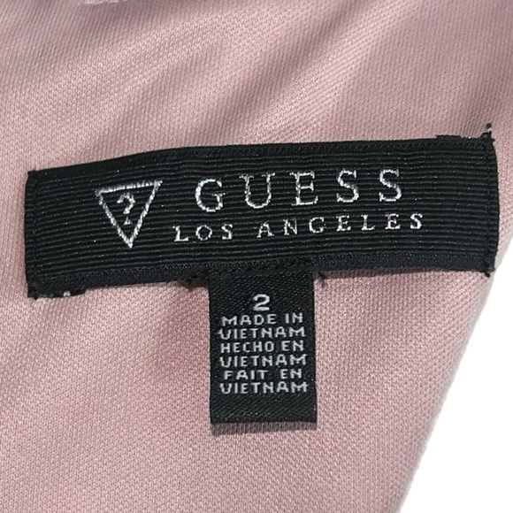 Guess Black Lace Sheath Dress Size 2
Lace Overlay on Nude Satin Zip Back - Picture 7 of 8